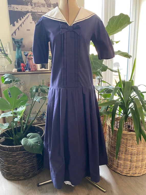 Vintage Laura Ashley Sailor Dress