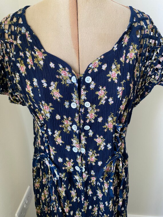 Vintage 1970s Mayur 70s Boho Dress
