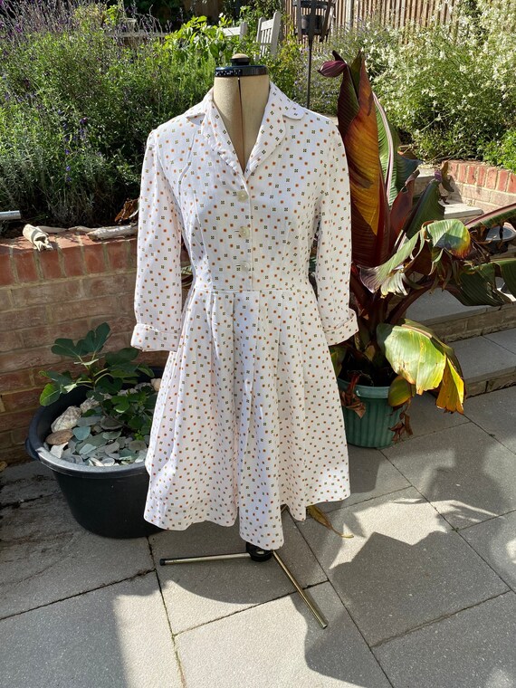 1950s Shirtwaister Dress