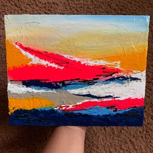 Manifest - Original Abstract Acrylic Painting - Unframed Wall Art- Handmade Gift