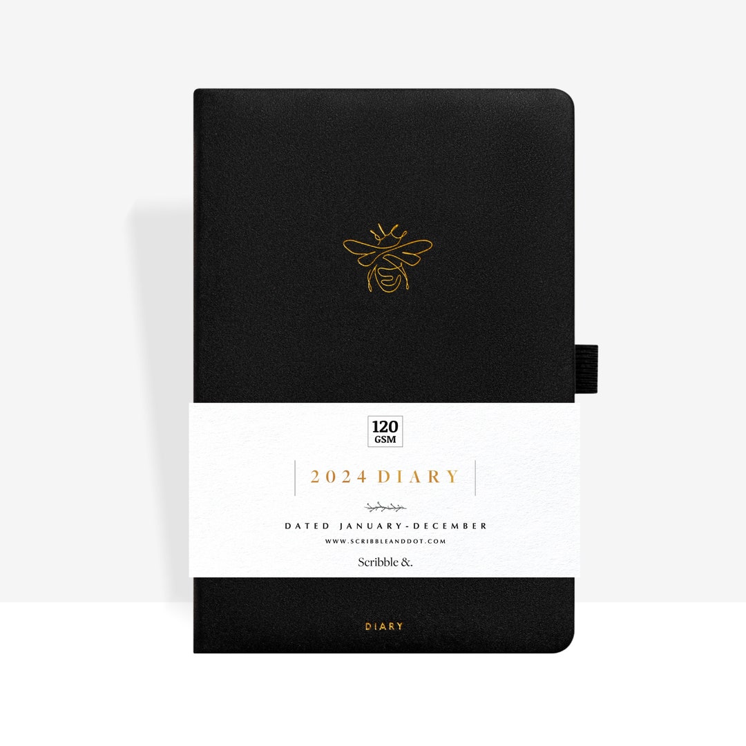 Gold Bee A5 2024 Diary Etsy