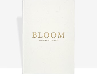 Pregnancy Journal | Bloom - Pregnancy Journal - Guided Keepsake Memory Book - Gender-Neutral Gift - Ultrasound Baby Scrapbook