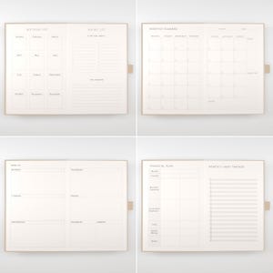 Beige - Undated Planner A5 - Scribble & Dot