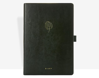 Emerald - 2026 Diary - Day per Page A5 - 2026 Diary With Monthly Tabs - Premium Paper Diary - Flexi-Bound Planner
