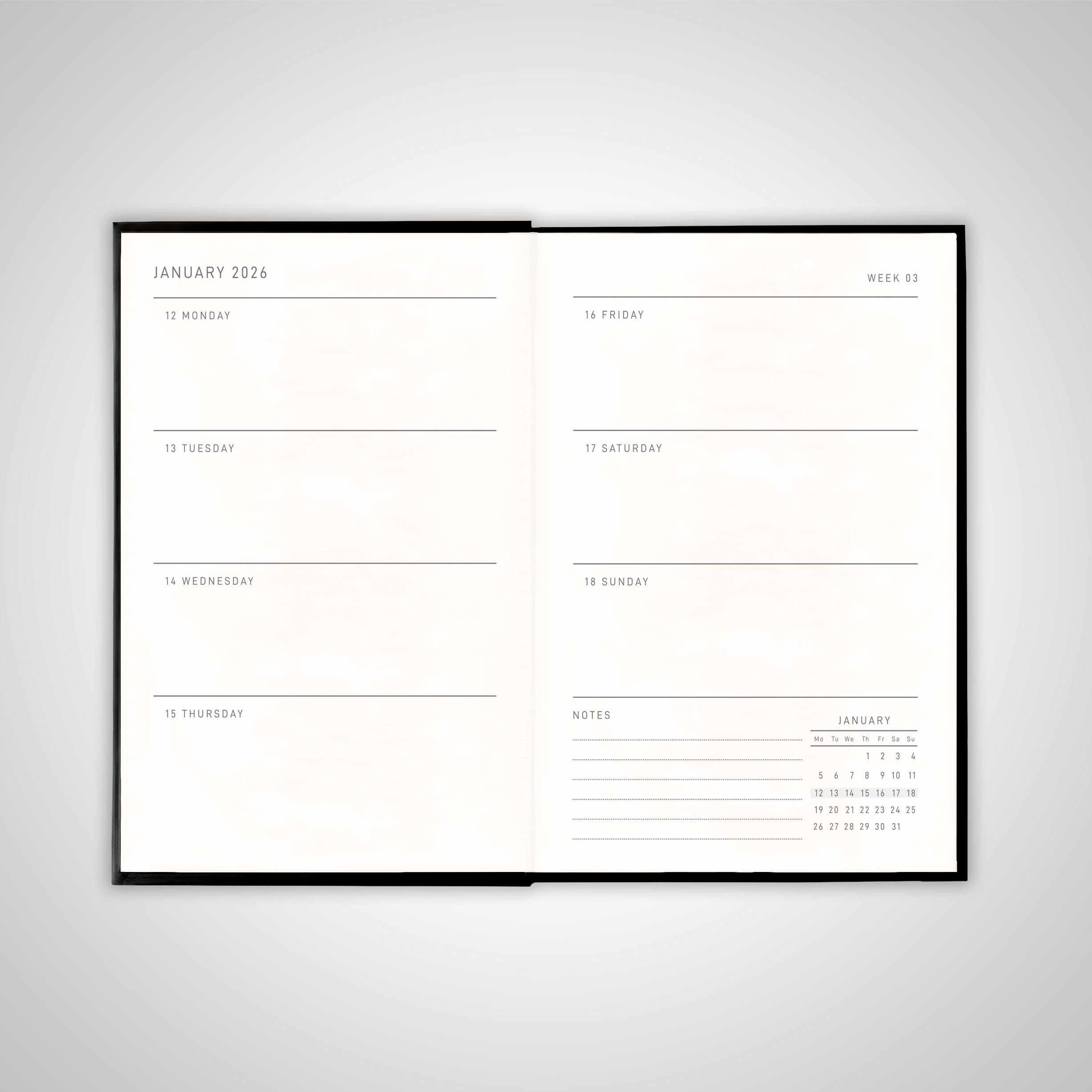 Gold Bee Pocket Diary 2026 - 2027 Diary With Monthly Tabs - Cushioned ...