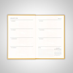Tuscan Sun Pocket Diary 2026 - 2026 Diary With Monthly Tabs - Cushioned Fabric Covers - High-End 120Gsm Paper