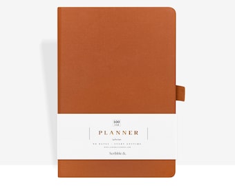 Daily Productivity Planner - Rust - Daily/Weekly/Monthly Planner