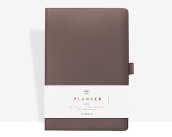 Daily Productivity Planner - Mocha - Daily/Weekly/Monthly Planner