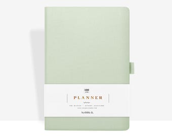Daily Productivity Planner - Sea Sage - Day Per Page and Weekly/Monthly Layouts