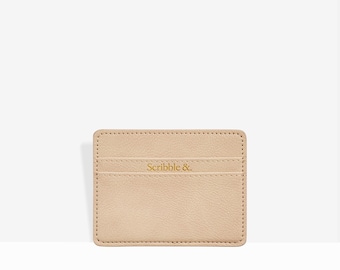 Beige Card Holder