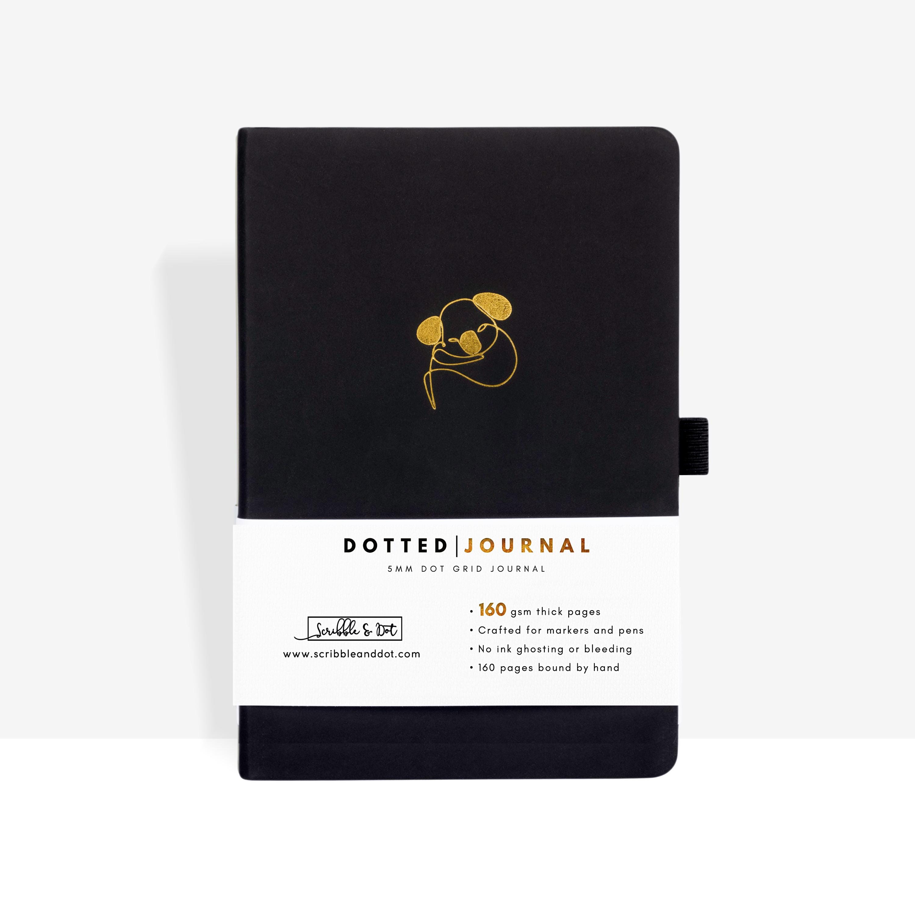 Bullet Planner/gestippeld dagboek - honingbij - A5 ultra dik 160 g/m² papier - handtekening notitieboek met de hand gebonden - perfect gestippeld dagboek voor kunstenaars en makers - UK Brand