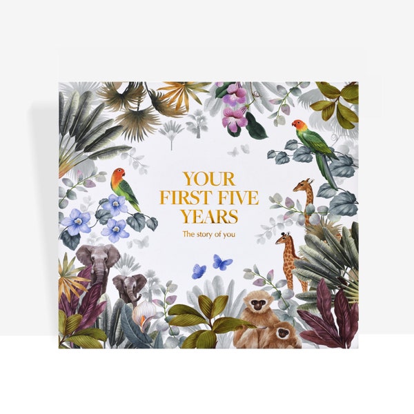 Jungle Edition Baby Memory Book 0 - 5 Years