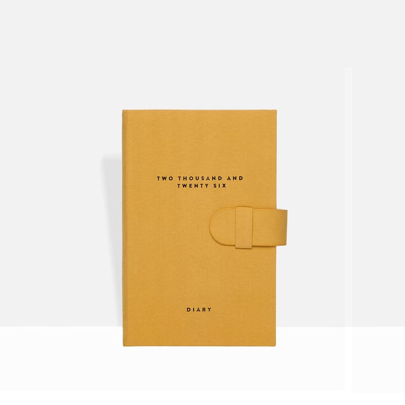 Tuscan Sun Pocket Diary 2026 - 2026 Diary With Monthly Tabs - Cushioned Fabric Covers - High-End 120Gsm Paper