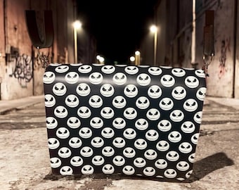 Jack Skellington Style PU Crossbody Bag