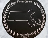 Home Sweet Home State Sign Any state available , Farmhouse Decor, Home State Pride