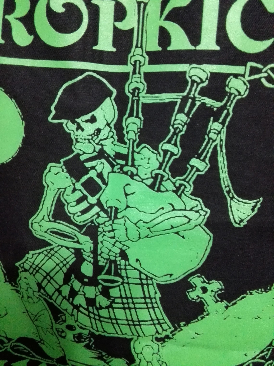 Dropkick Murphys Smart Waistcoat, Skeleton Piper, Battle Vest, Punk