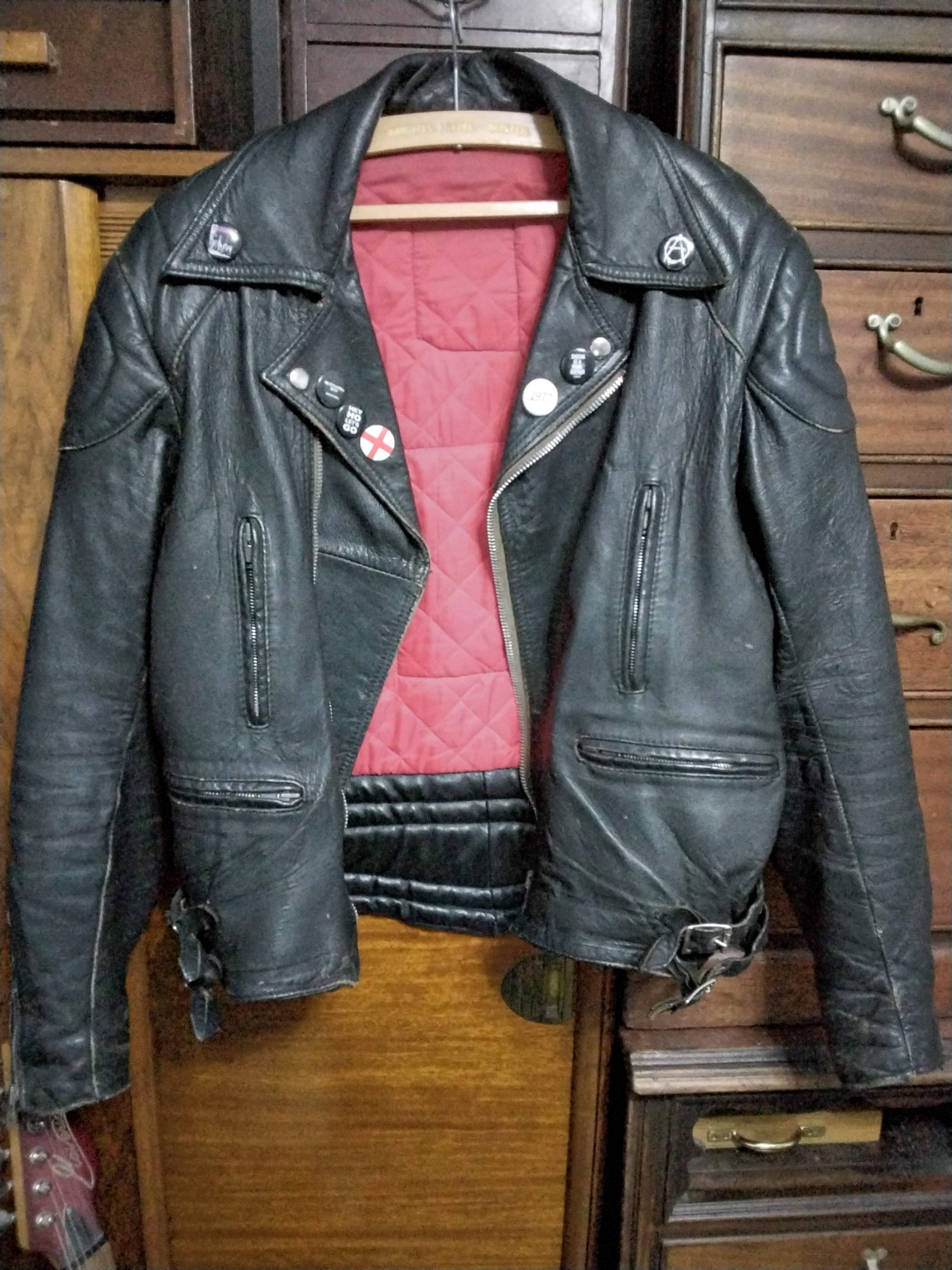 Ramones Classic Biker Jacket, British Made Genuine Vintage