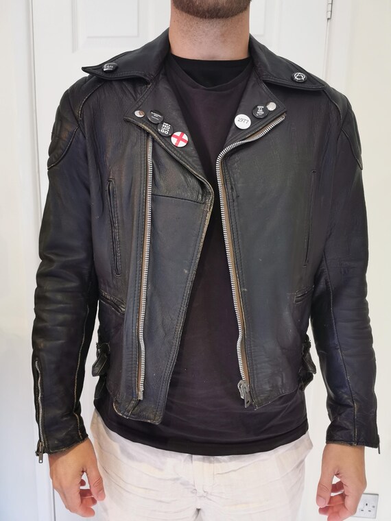 Ramones Classic Biker Jacket, British Made Genuine Vintage TT 