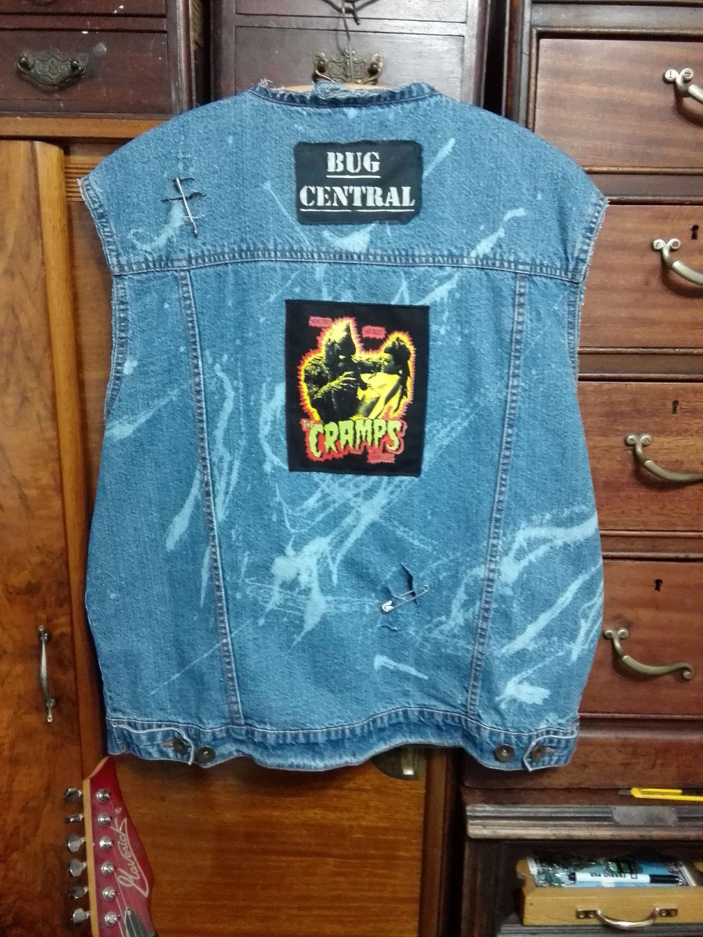 punk rock jean jacket