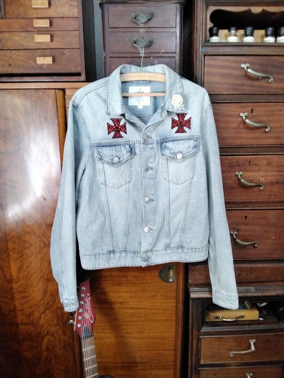 Sex Pistols Denim Jacket, Cheap Monday, Punk Patches Badges