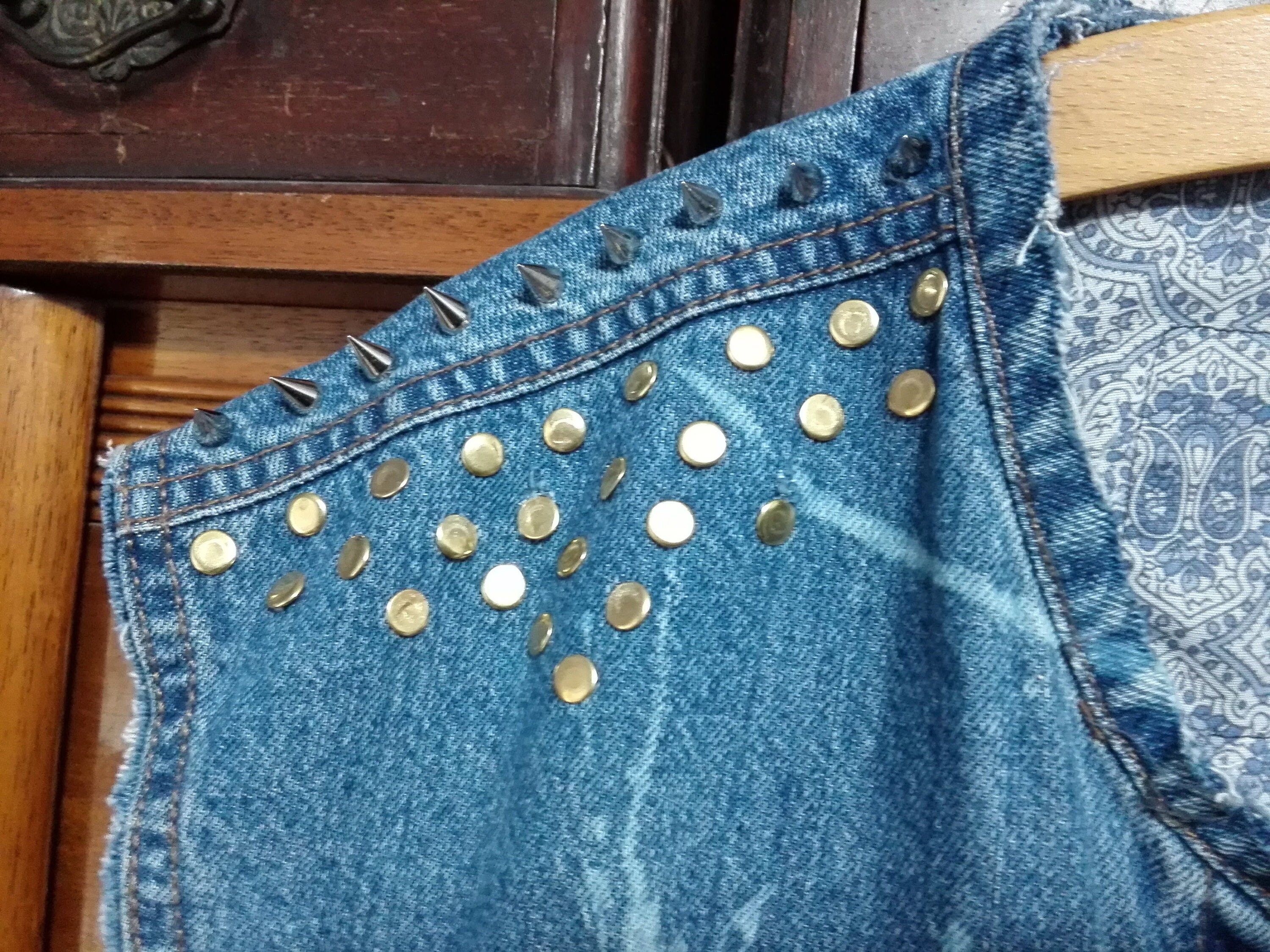 Punk Rock Denim Cut-off, Misfits, Cramps, Bug Central