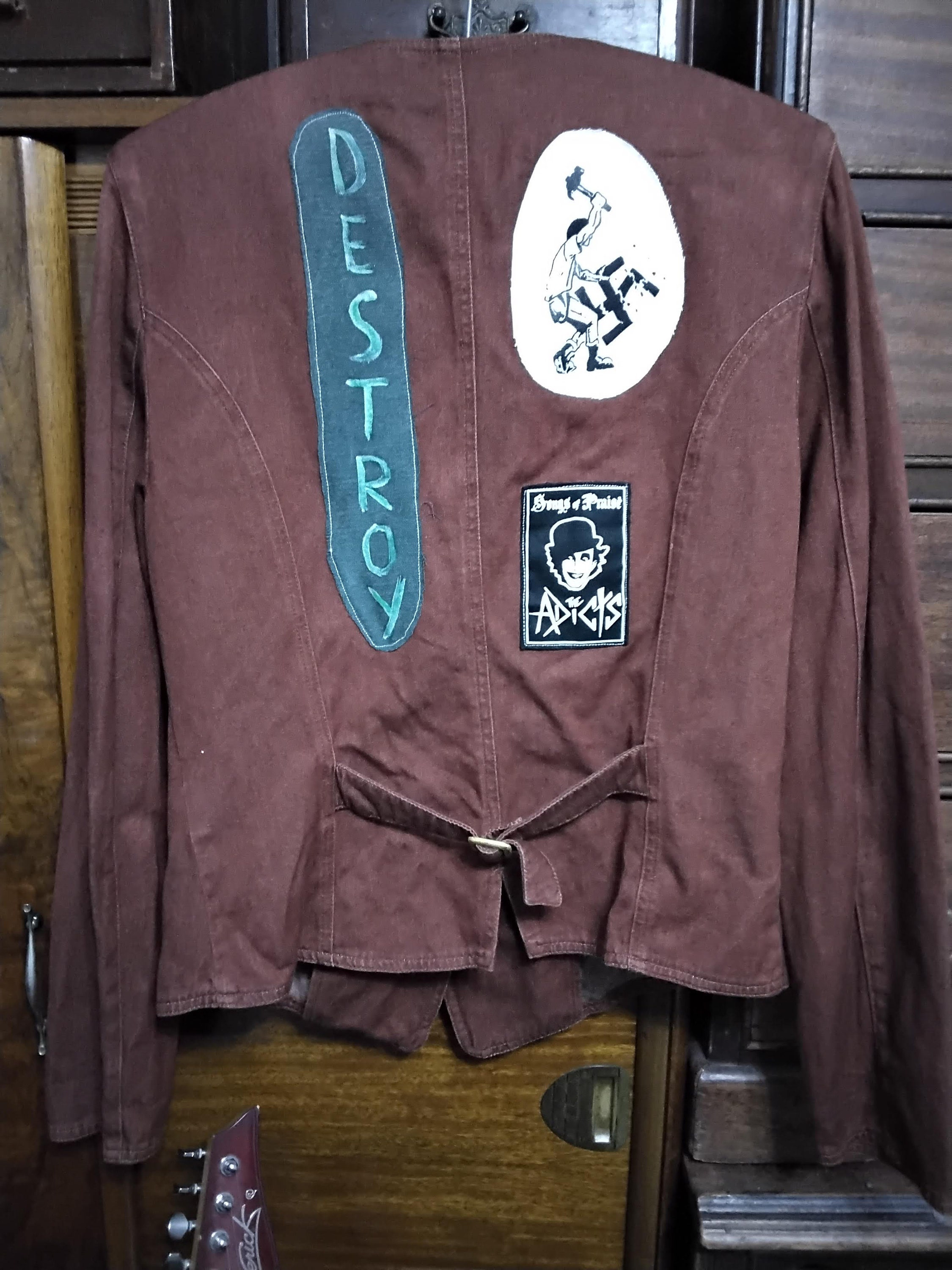 ビンテージ古着 ドイツ製00s ラグラン ビタミンカラー アート 総柄ジャケット 90s ビンテージ スウェット ラグラン カレッジ プリント