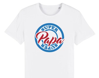 T shirt super dad - for men