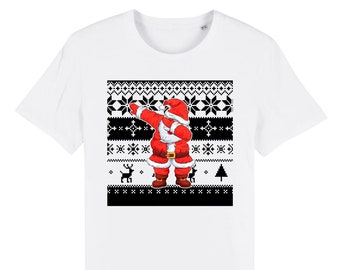 T shirt noel "pere noel dab" - Unisexe