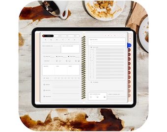 Digital Planner, Goodnotes planner, Ipad planner, Notability planner, Digital journal, Daily digital planner,  Dated Planner