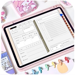Planificador digital para TDAH / Compatible con iPad y Android / Creado por ADHDer / Planificador Goodnotes / Planificador diario para adultos con TDAH / Seguimiento de hábitos de cuidado personal