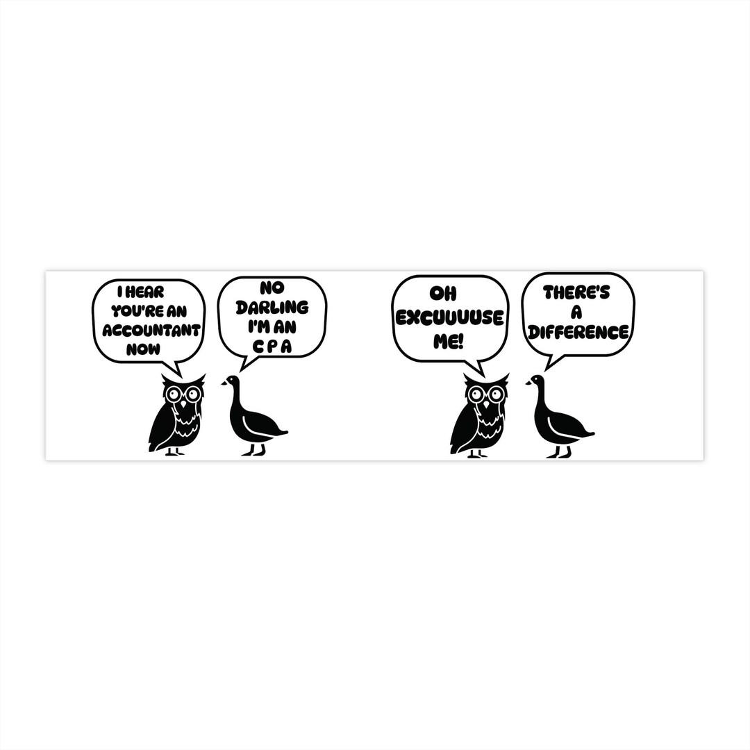 Funny Accountant Bumper Sticker - Etsy