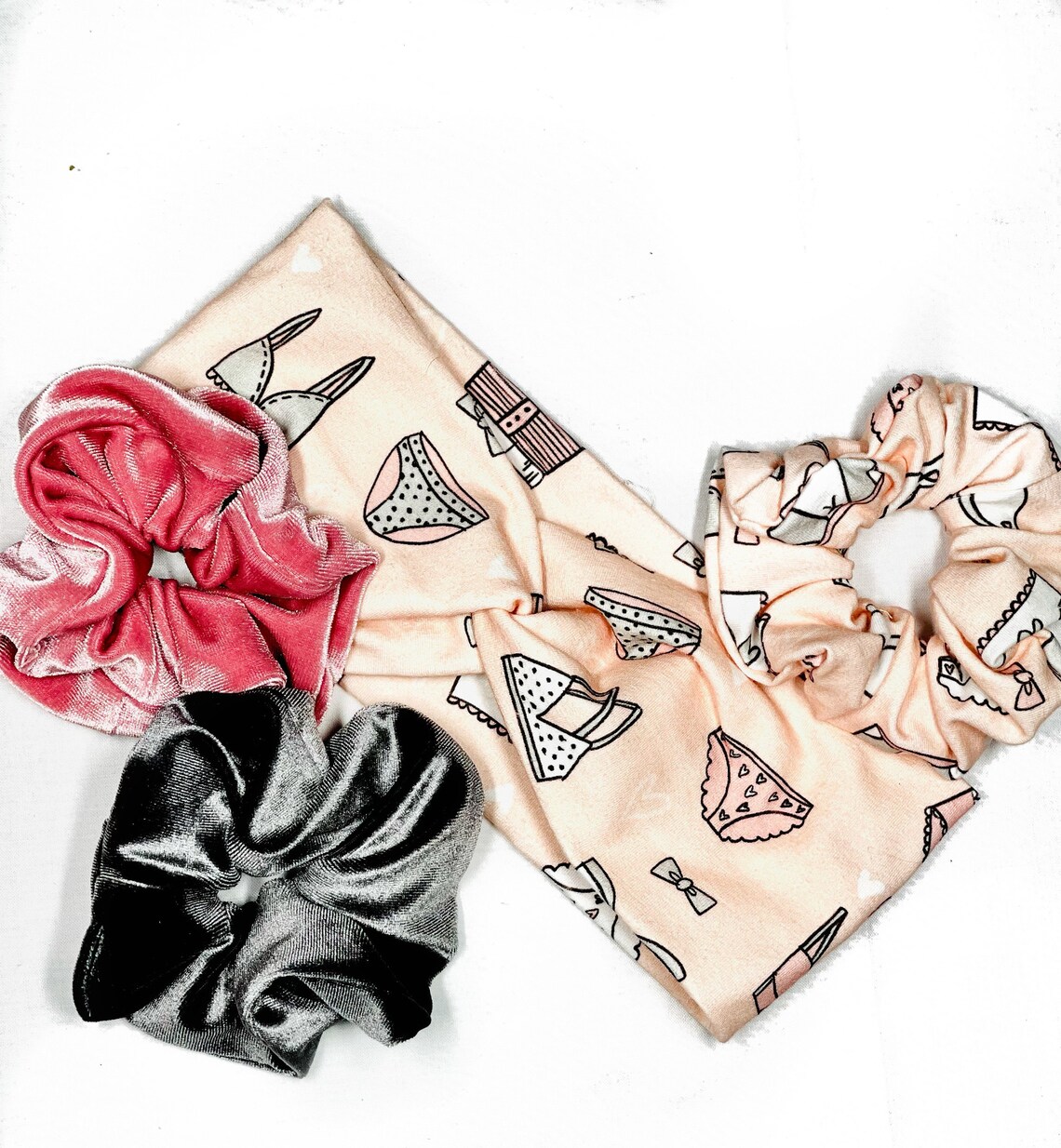 Bra and Panties Headband and Scrunchie Bras and Underwear Etsy