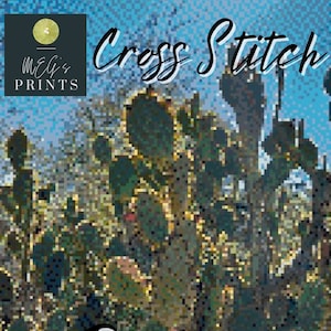 Prickly Pear Cactus Cross Stitch Pattern