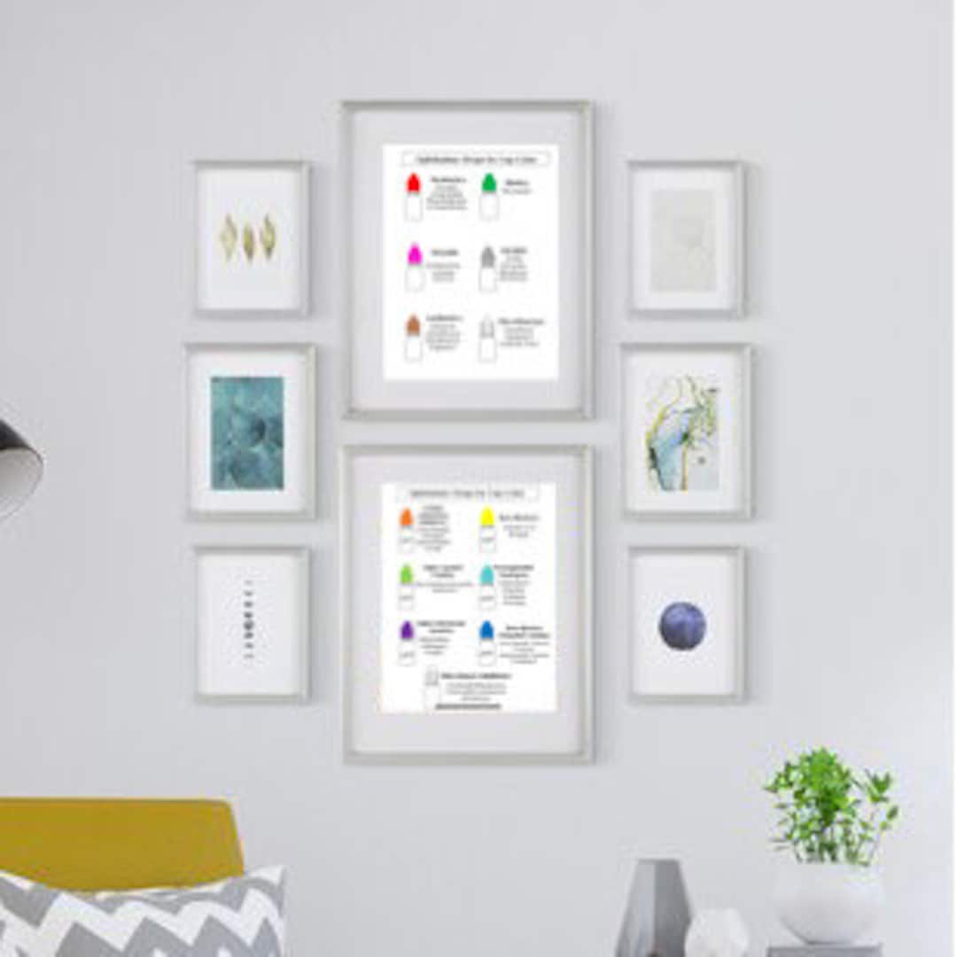 Two Page Ophthalmic Drop Cap Color Cheat Sheet Etsy