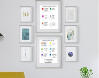Two Page Ophthalmic Drop Cap Color Cheat Sheet