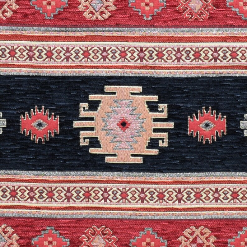upholstery fabric kilim bohemian boho tapestry tribal southwestern
