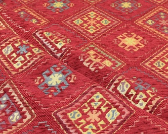 upholstery fabric kilim bohemian boho tapestry tribal southwestern turkish navajo moroccan ethnic carpet fabric by the yard meter kelim