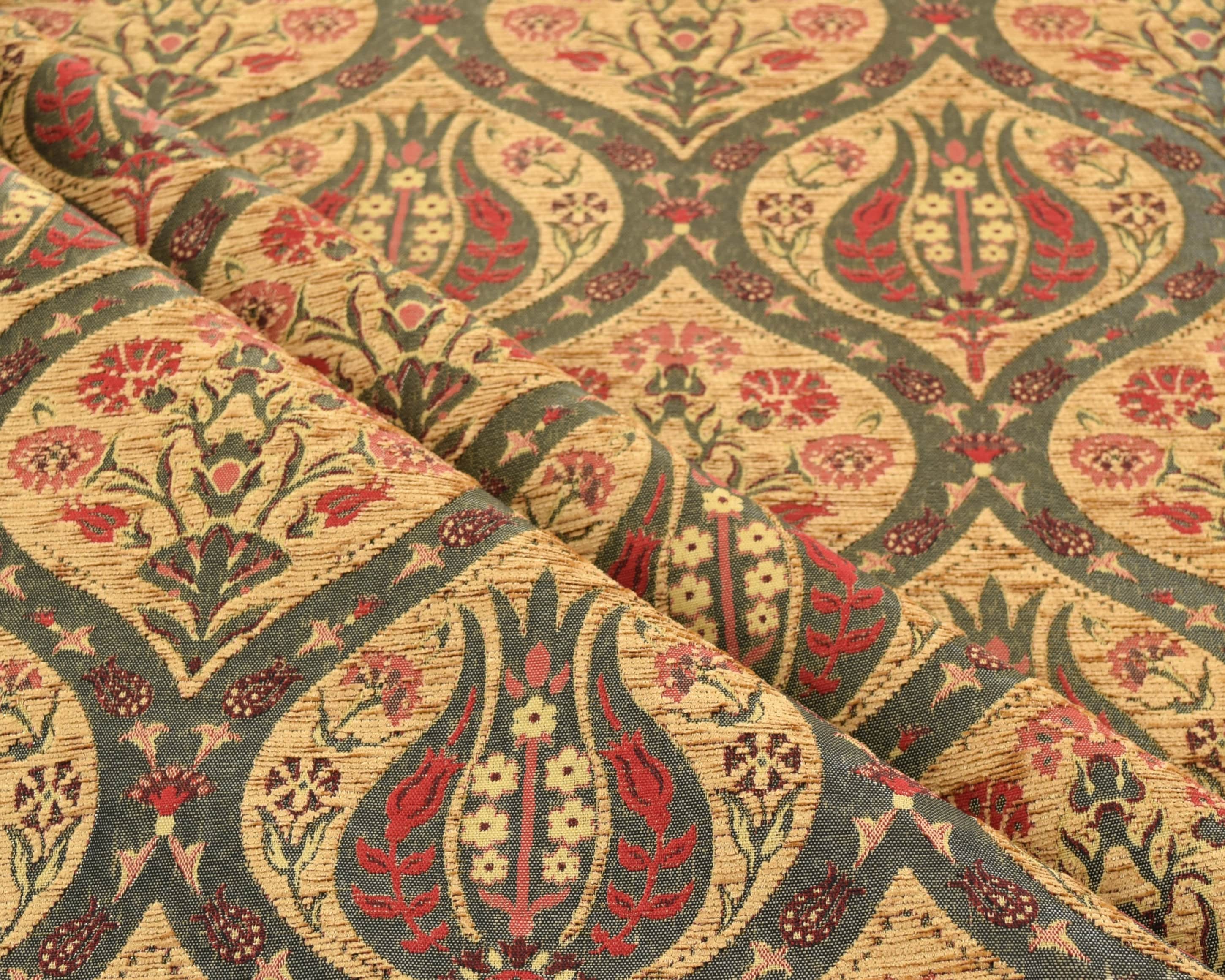 Antique Gold Upholstery Chenille Fabric ,decorative Chenille