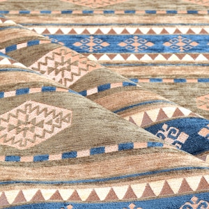 upholstery fabric kilim bohemian boho tapestry tribal southwestern turkish moroccan mexican ethnic carpet fabric by the yard meter kelim