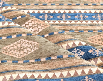 upholstery fabric kilim bohemian boho tapestry tribal southwestern turkish moroccan mexican ethnic carpet fabric by the yard meter kelim