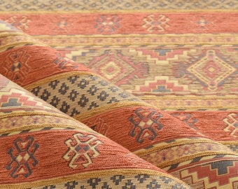 upholstery fabric kilim bohemian boho tapestry tribal southwestern turkish navajo moroccan mexican ethnic fabric by the yard meter kelim