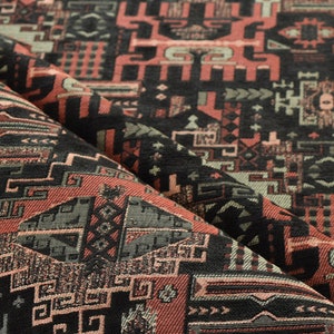 möbeltyg kelim boho boho gobeläng tribal sydvästlig turkisk navajo marockansk aztekisk etnisk matta tyg metervara kelim