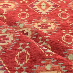 upholstery fabric kilim bohemian boho tapestry tribal southwestern turkish navajo moroccan mexican ethnic fabric by the yard meter kelim