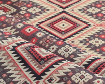 upholstery kilim bohemian boho tapestry tribal southwestern turkish persian moroccan aztec ethnic fabric by the yard meter kelim for bag