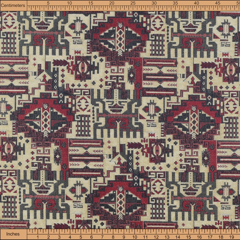 Upholstery Fabric Kilim Bohemian Boho Tapestry Tribal Etsy
