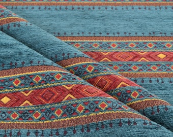 upholstery fabric kilim bohemian boho tapestry tribal southwestern turkish navajo moroccan aztec ethnic rug fabric by the yard meter kelim