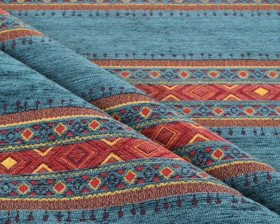 upholstery fabric kilim bohemian boho tapestry tribal southwestern turkish navajo moroccan aztec ethnic rug fabric by the yard meter kelim