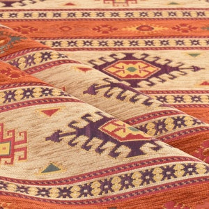 upholstery fabric kilim bohemian boho tapestry tribal southwestern turkish navajo moroccan aztec ethnic fabric by the yard meter kelim