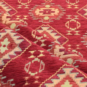 upholstery fabric kilim bohemian boho tapestry tribal southwestern ethnic fabric by the yard meter for chair sofa pillow couch ottoman cover