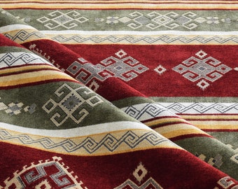 upholstery fabric kilim bohemian boho tapestry tribal southwestern turkish navajo moroccan aztec ethnic fabric by the yard meter kelim